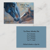 Mare and Foal Fine Art Horse Visitekaartje (Voorkant / Achterkant)
