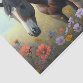 Mare and Foal in een Gebied van de Ontkoppeling va Tissuepapier (Detail)