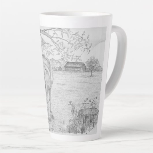 Mare and Foal Latte Mok (Rechterhoek)