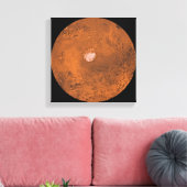 Mare Australe regio Mars Canvas Afdruk (Insitu (Woonkamer))