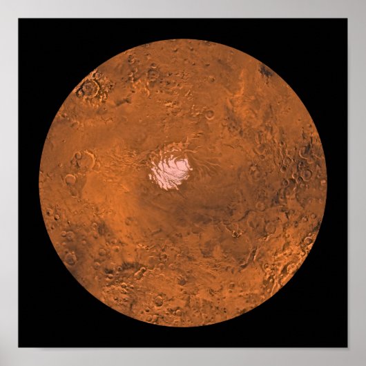 Mare Australe regio Mars Poster (Voorkant)
