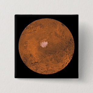 Mare Australe regio Mars Vierkante Button 5,1 Cm