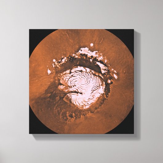 Mare Boreum gebied Mars Canvas Afdruk (Voorkant)