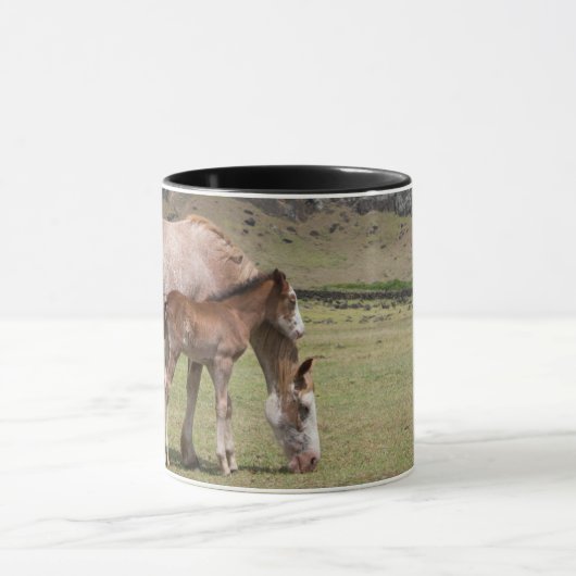 Mare & Colt in de vulkaankrater van Rano Raraku Mok (Midden)