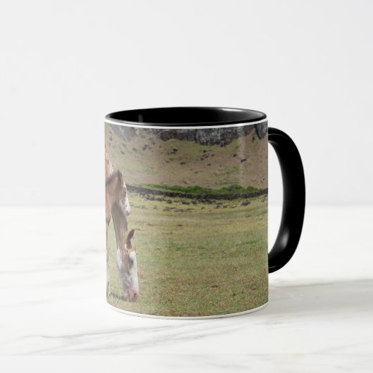 Mare & Colt in de vulkaankrater van Rano Raraku Mok (Voorkant rechts)