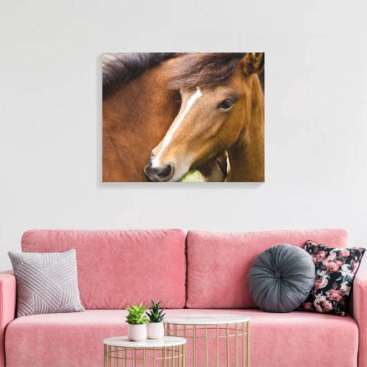 Mare en Colt Canvas Afdruk (Insitu (Woonkamer))
