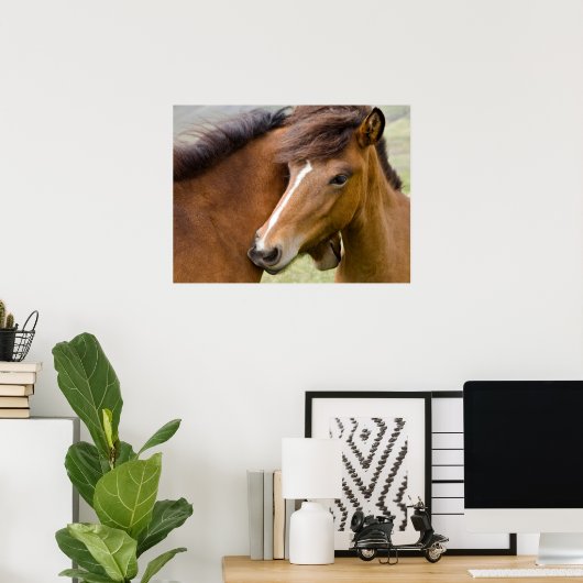 Mare en Colt Poster (Thuiskantoor)