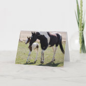 Mare en Filly Walking Kaart (Voorkant)