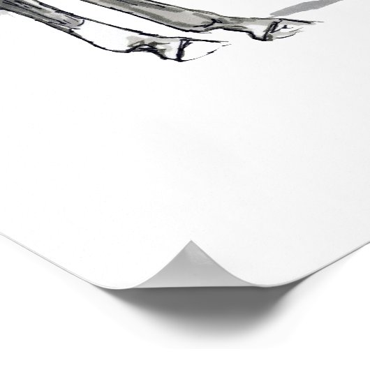 Mare en Foal Poster (Hoek)