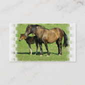 Mare en Foal Visitekaartje (Achterkant)