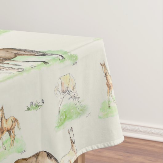 Mare en Horse Foal Pattern Tafelkleed (Voorbeeld)