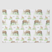Mare en Horse Foal Pattern Tissuepapier (Voorkant)