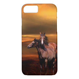 Mare en jong paard 	iPhone 8/7 hoesje