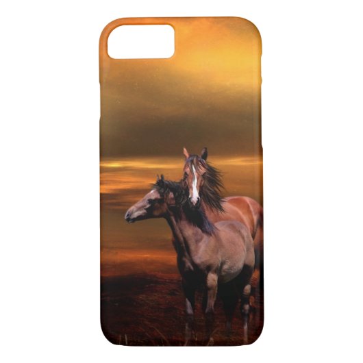Mare en jong paard Case-Mate iPhone case (Achterkant)