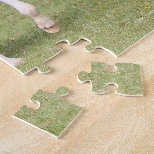 Mare en kalveren die samen lopen legpuzzel (Zijkant)