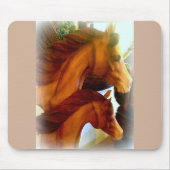 mare en pony mousepad muismat (Voorkant)