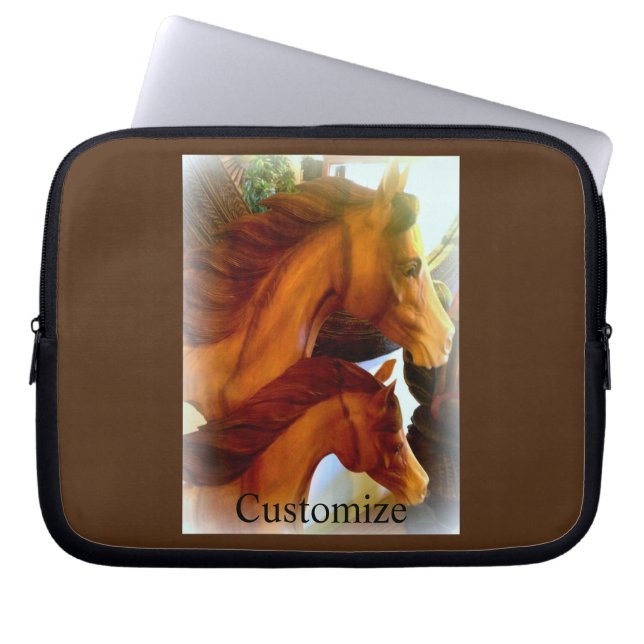 Mare en pony Thunder_Cove Laptop Sleeve (Voorkant)