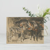 Mare en veulen | Joseph Crawhall (Staand voorkant)