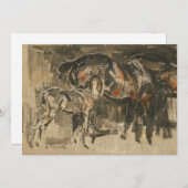 Mare en veulen | Joseph Crawhall (Voorkant / Achterkant)