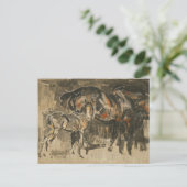 Mare en veulen | Joseph Crawhall Briefkaart (Staand voorkant)