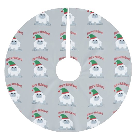 Mare Feestdagen! Kerstmis Yeti Kerstboom Rok (Voorkant)