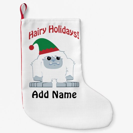 Mare Feestdagen! Kerstmis Yeti Kleine Kerstsok (Voorkant)