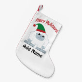 Mare Feestdagen! Kerstmis Yeti Kleine Kerstsok (Voorkant (Hangend))