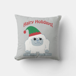 Mare Feestdagen! Kerstmis Yeti Kussen