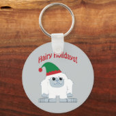 Mare Feestdagen! Kerstmis Yeti Sleutelhanger (Voorkant)