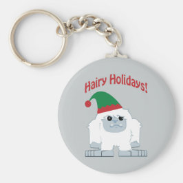 Mare Feestdagen! Kerstmis Yeti Sleutelhanger