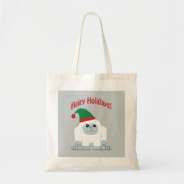 Mare Feestdagen! Kerstmis Yeti Tote Bag