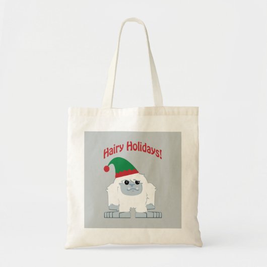 Mare Feestdagen! Kerstmis Yeti Tote Bag (Voorkant)