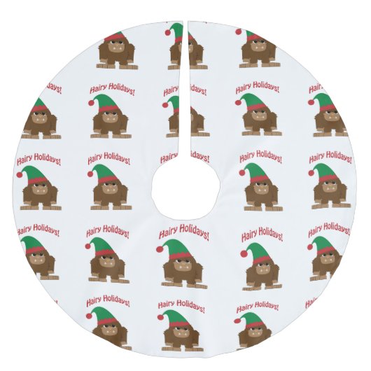 Mare Feestdagen! Kerstsasquatch Kerstboom Rok (Voorkant)