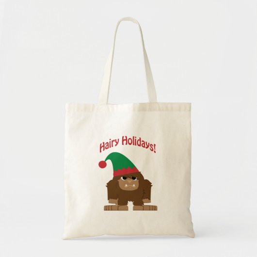 Mare Feestdagen! Kerstsasquatch Tote Bag (Voorkant)
