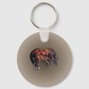 mare_foal_rnd_ornament sleutelhanger