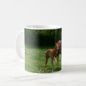 Mare & Foal Running Koffiemok (Voorkant links)