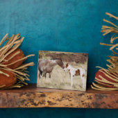 Mare met Colt Fotoplaat (Zijkant)