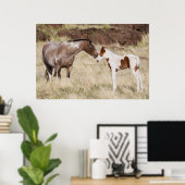 Mare met Colt Poster (Thuiskantoor)