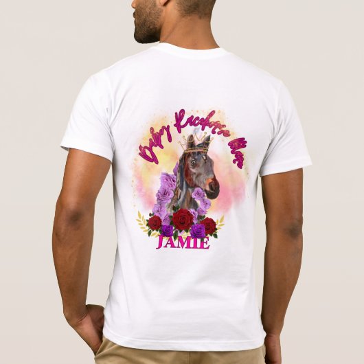 Mare, mijn been gaat niet die kant op t-shirt (Achterkant)