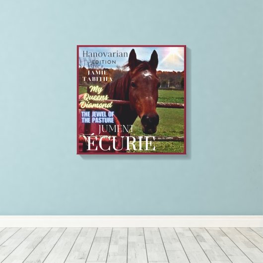 Mare Stable Magazine Cover Canvas Afdruk (Insitu (Houten vloer))