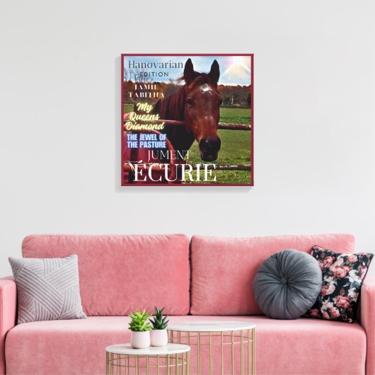 Mare Stable Magazine Cover Canvas Afdruk (Insitu (Woonkamer))