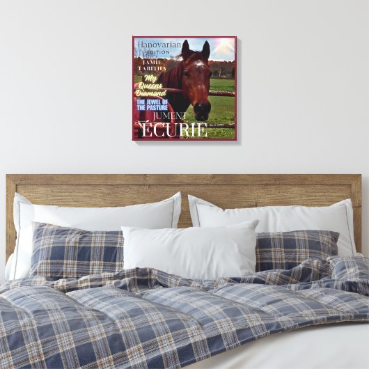 Mare Stable Magazine Cover Canvas Afdruk (Insitu (Slaapkamer))