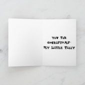 MARE WIL DIT JAAR "ALLEEN ZIJN VULLING" VAN SANTA FEESTDAGEN KAART (Binnen)