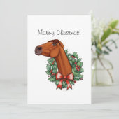 Mare-y Christmas Flat Kaart (Staand voorkant)