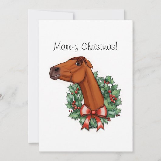 Mare-y Christmas Flat Kaart (Voorkant)