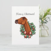 Mare-y Christmas Flat Kaart (Staand voorkant)