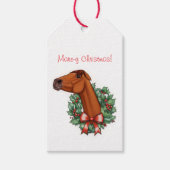 Mare-y Christmas Flat Kaart Cadeaulabel (Voorkant)