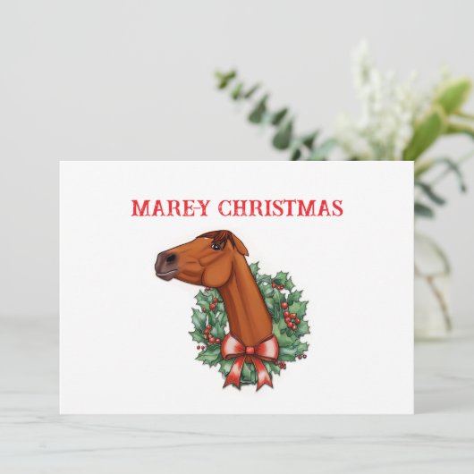 Mare-y Christmas Kaart 2 (Staand voorkant)