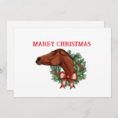 Mare-y Christmas-Kaart Aankondiging (Voorkant / Achterkant)