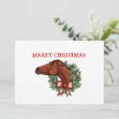 Mare-y Christmas-Kaart Aankondiging (Staand voorkant)